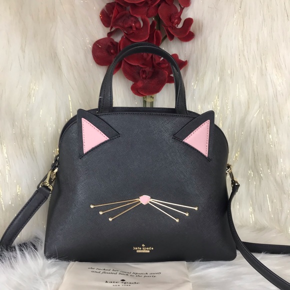 KATE SPADE CAT’S MEOW LOTTIE SATCHEL/CROSSBODY BAG - Picture 5 of 8